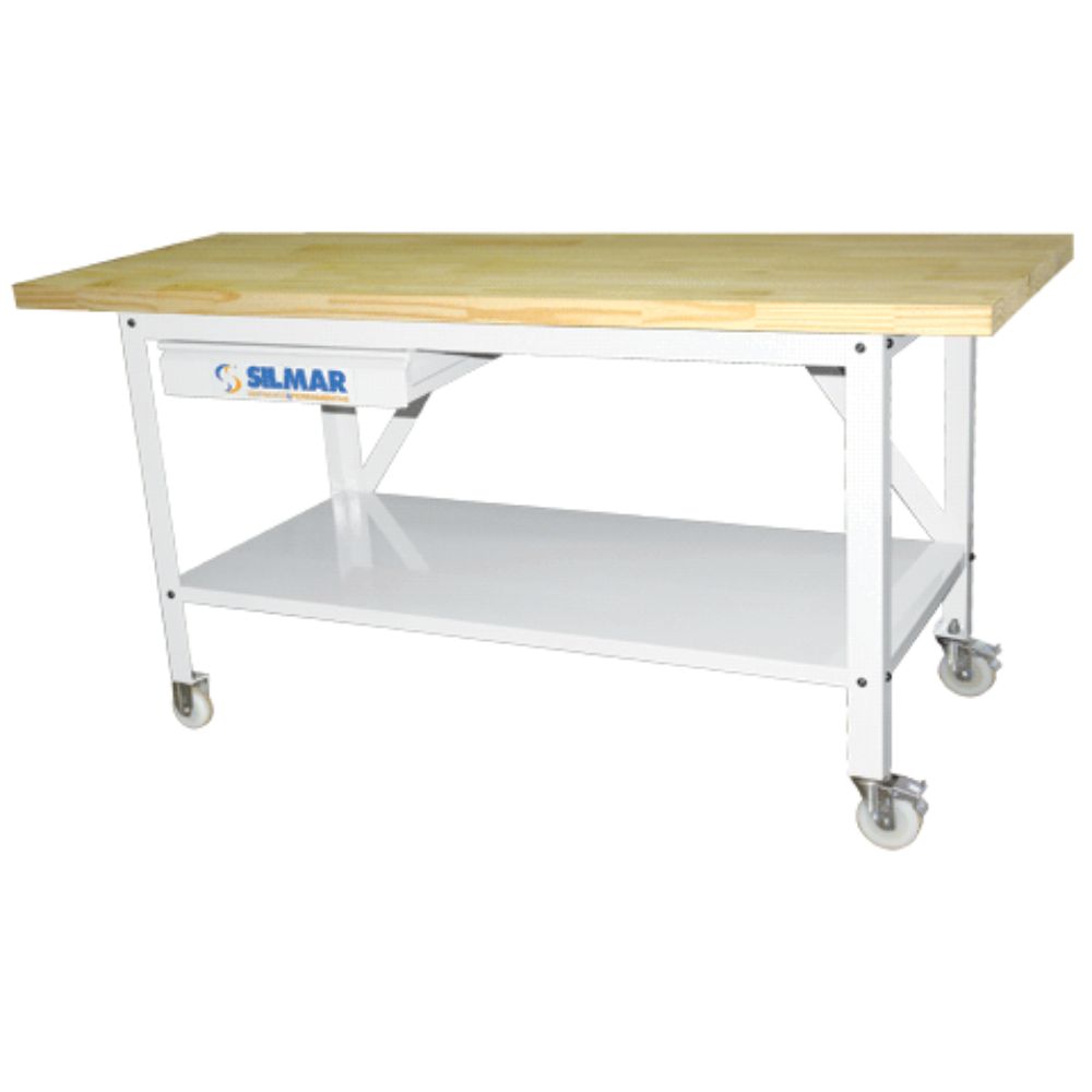 Bancada de Trabalho de 690x1800mm com Rod...